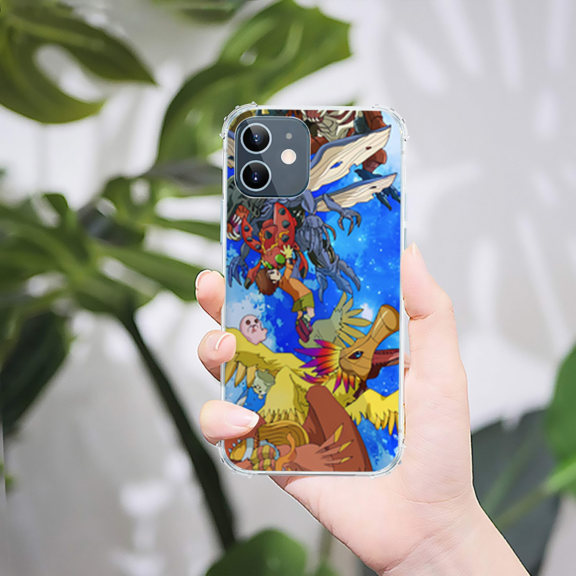 （画像用） Digimon デジタルモンスター/デジモン 【iPhone 12シリーズ対応】透明スマホケース（クリアソフトケース）